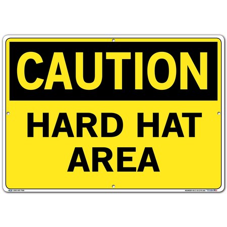 Vestil Sign, Caution, 20.5x14.5", Polystyrene, .04, SI-C-43-E-PS-040 SI-C-43-E-PS-040